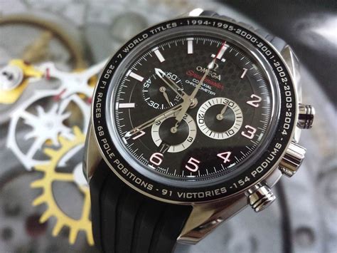 omega speedmaster schumacher replica|omega speedmaster michael schumacher price.